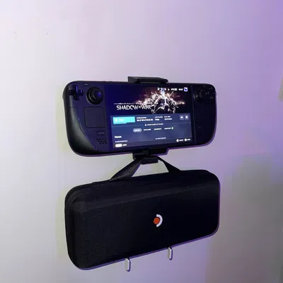 Giá treo tường cho Steam Deck kèm móc treo và lỗ thông gió