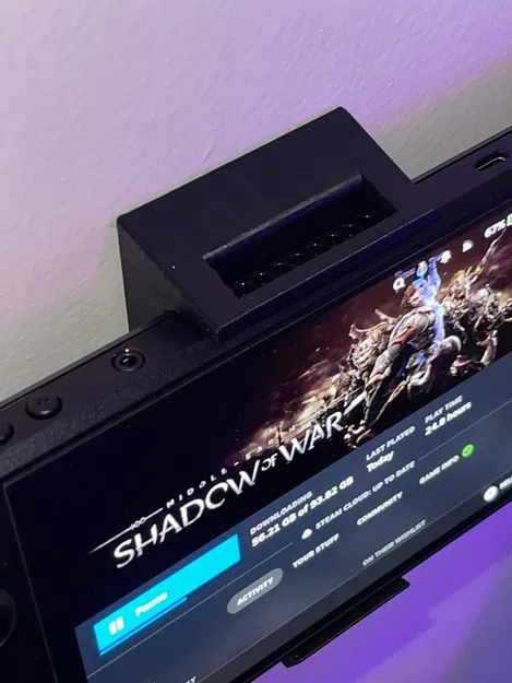 Giá treo tường cho Steam Deck kèm móc treo và lỗ thông gió - Image 3