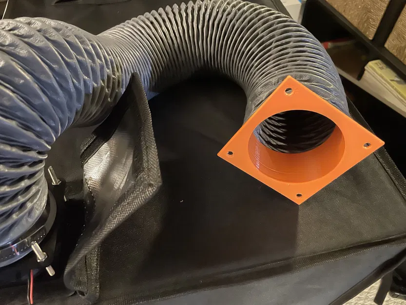 Flange 3 inch cho ống thoát khí máy Creality Laser Enclosure - Image 2