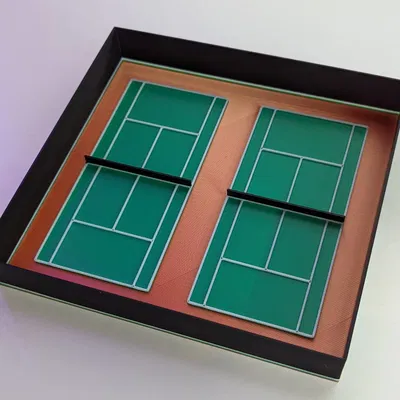 Mô hình sân quần vợt (Tennis Court) in 3D đẹp mắt cho người yêu thể thao