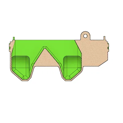 Bambu Lab P1P / P1S Fan Flow Duct - Nâng cấp khả năng làm mát