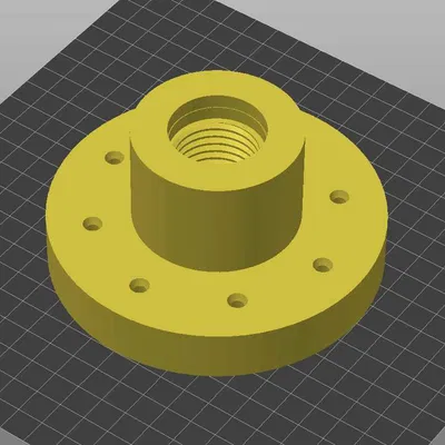 Mặt bích (Faceplate) cho máy tiện gỗ M33 x 3,5 - Phụ kiện DIY chất lượng