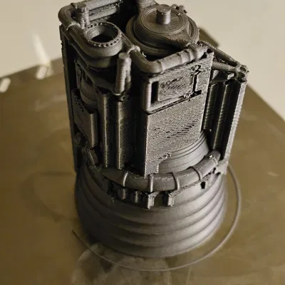 Mô hình động cơ tên lửa Saturn V F-1 (đã gộp liền khối)