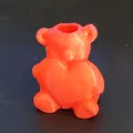 Bear Heart Straw Topper - Phụ kiện 3D hình gấu ôm trái tim đáng yêu - Thumbnail 2