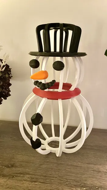 Người tuyết dạng lát cắt - Đồ trang trí mùa đông - Image 2