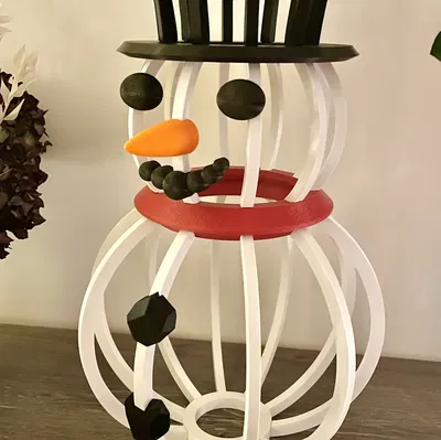 Người tuyết dạng lát cắt - Đồ trang trí mùa đông