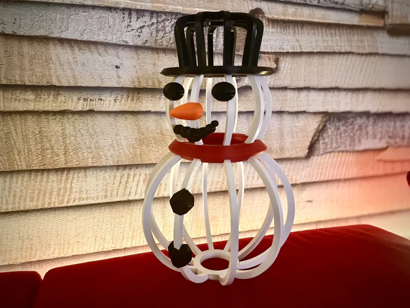 Người tuyết dạng lát cắt - Đồ trang trí mùa đông - Image 3