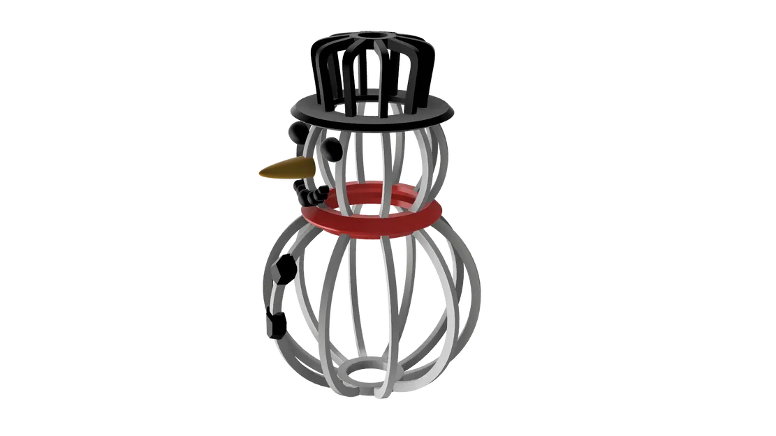 Người tuyết dạng lát cắt - Đồ trang trí mùa đông - Image 4