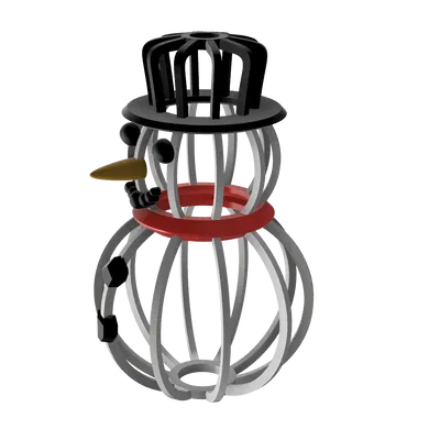 Người tuyết dạng lát cắt - Đồ trang trí mùa đông