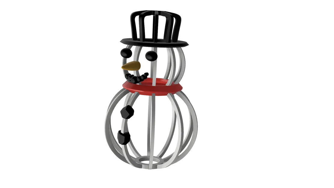 Người tuyết dạng lát cắt - Đồ trang trí mùa đông - Image 5