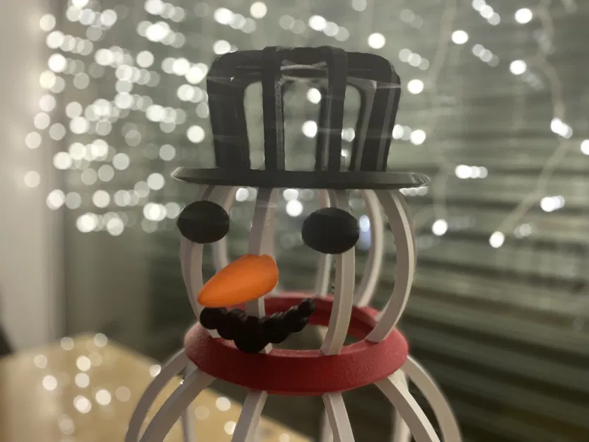 Người tuyết dạng lát cắt - Đồ trang trí mùa đông - Image 6