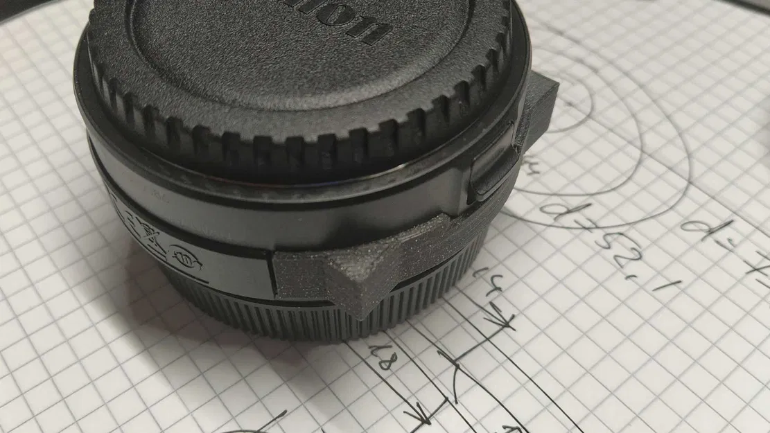 Nắp đậy bảo vệ ngàm adapter drop-in filter Canon EF-EOS R - Image 2