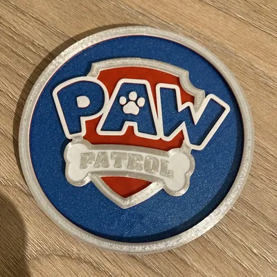 Mô hình miếng lót ly PAW Patrol cho fan nhí - Tự in 3D dễ dàng