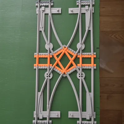 Bộ đường ray tàu hỏa Lego giao cắt nhỏ gọn tích hợp aiguillage