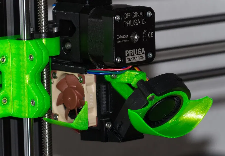 Prusa MK3 Nắp quạt giảm ồn (góc 40°) - Image 1
