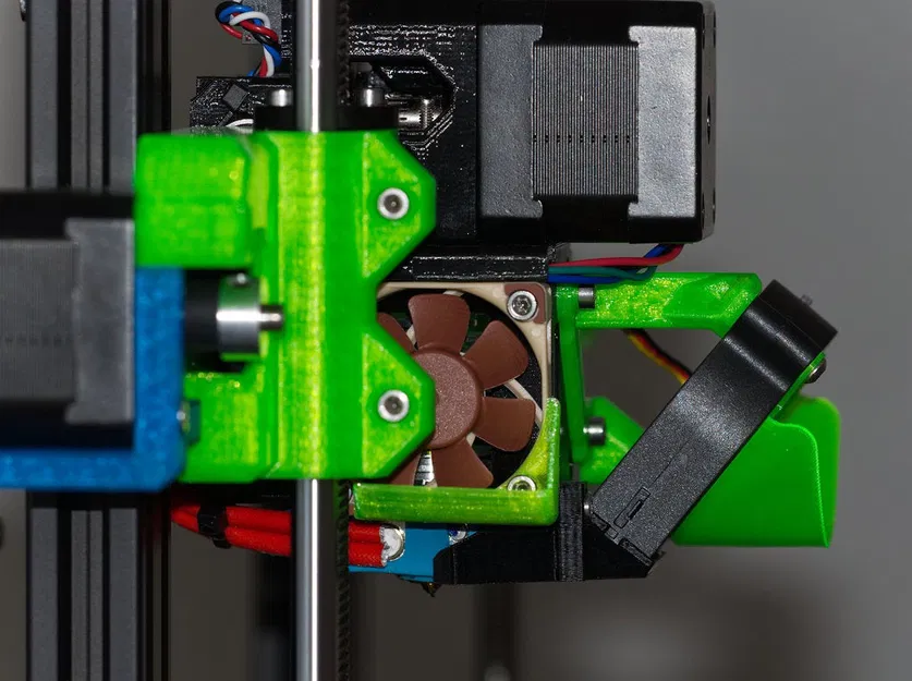 Prusa MK3 Nắp quạt giảm ồn (góc 40°) - Image 2