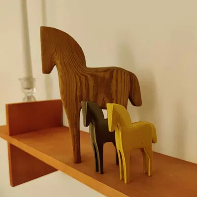 Mô hình chú ngựa gỗ cổ điển - File in 3D nghệ thuật độc đáo