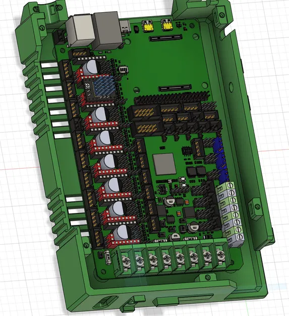 Hộp bảo vệ BigTreeTech Manta M8P cho máy in Caribou - Image 1