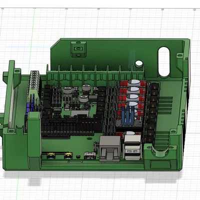 Hộp bảo vệ BigTreeTech Manta M8P cho máy in Caribou