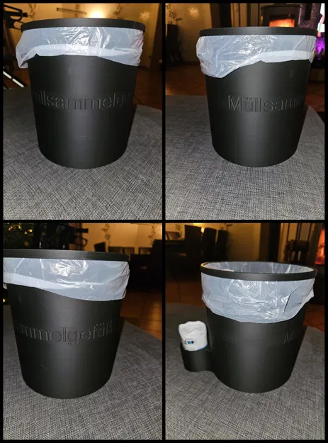 Mẫu in 3D thùng đựng rác 5L tiện lợi tích hợp khay chứa túi rác - Image 1