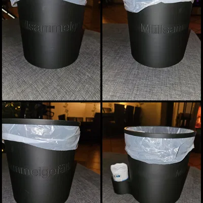 Mẫu in 3D thùng đựng rác 5L tiện lợi tích hợp khay chứa túi rác