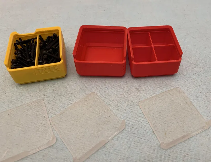 Khay Gridfinity 1x1x2 và 1x1x3 có nắp đậy, chia ngăn đa dạng - Image 7