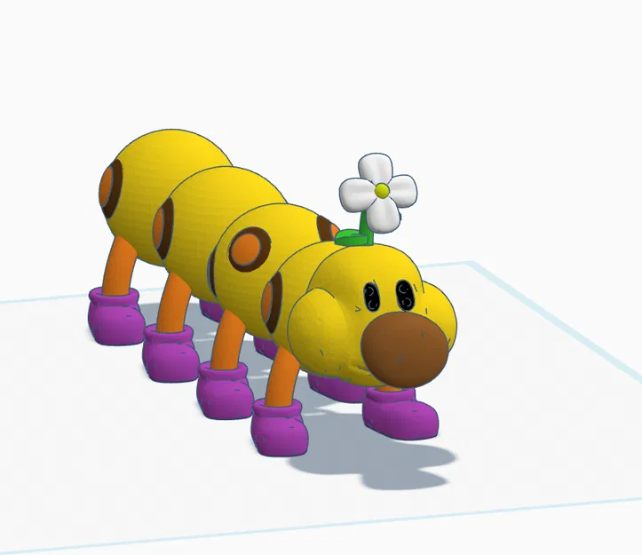 Mô hình Wiggler từ Mario có khớp nối linh hoạt - Image 2