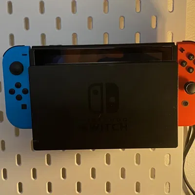 Giá treo tường 3D cho Nintendo Switch trên bảng Ikea Skadis