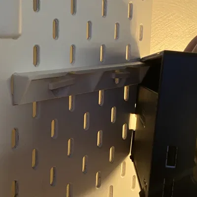 Giá treo tường 3D cho Nintendo Switch trên bảng Ikea Skadis