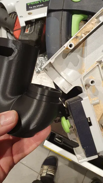 Adapter xoay 180 độ cho ống hút máy cưa đĩa Festool kết nối Kärcher - Image 4