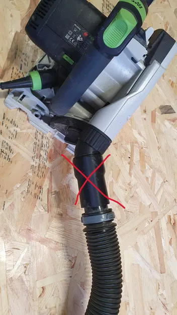 Adapter xoay 180 độ cho ống hút máy cưa đĩa Festool kết nối Kärcher - Image 7