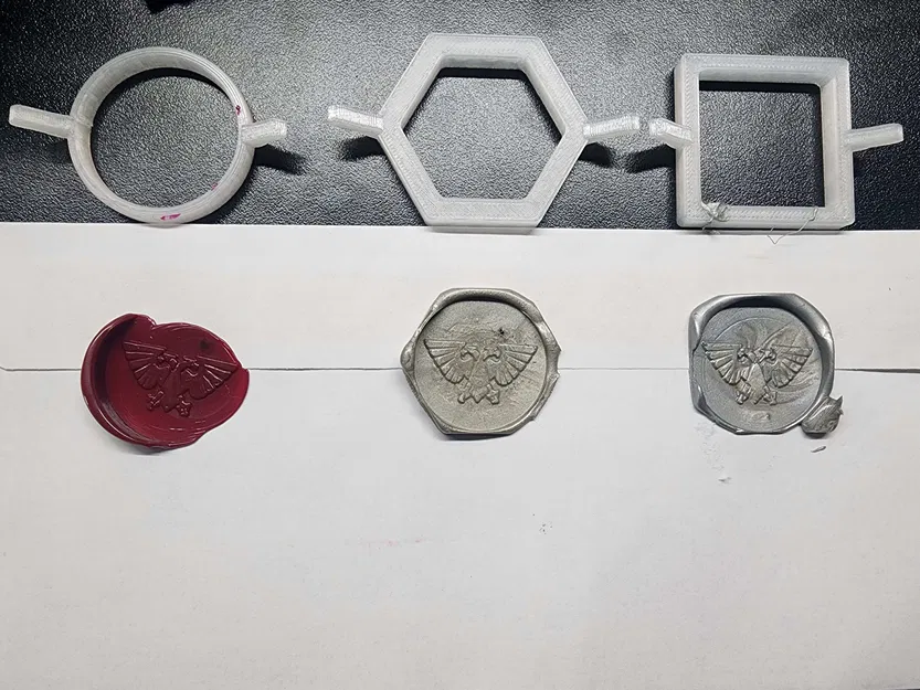 Bộ khuôn in 3D tạo dấu sáp (Wax Seal Molds) cho con dấu 31mm - Image 4