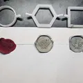 Bộ khuôn in 3D tạo dấu sáp (Wax Seal Molds) cho con dấu 31mm - Thumbnail 4