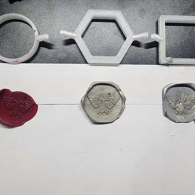 Bộ khuôn in 3D tạo dấu sáp (Wax Seal Molds) cho con dấu 31mm