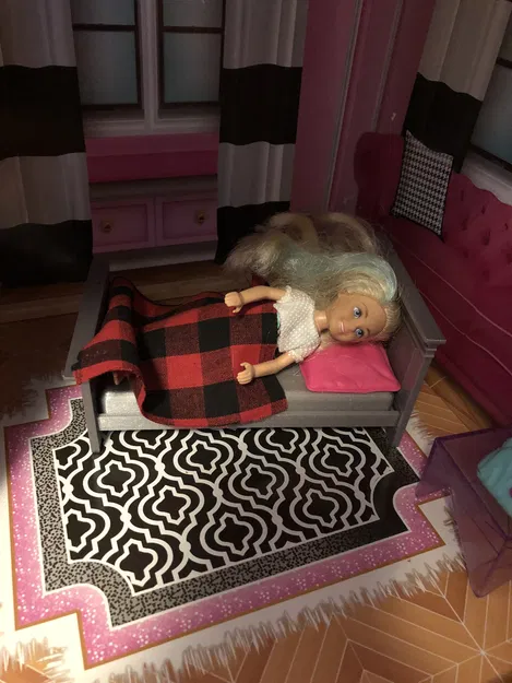 Mẫu giường 3D cho búp bê Stacie xinh xắn - Image 3