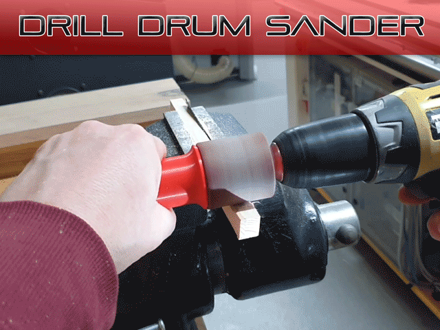 Drill Drum Sander - Đầu chà nhám trục lăn cho máy khoan