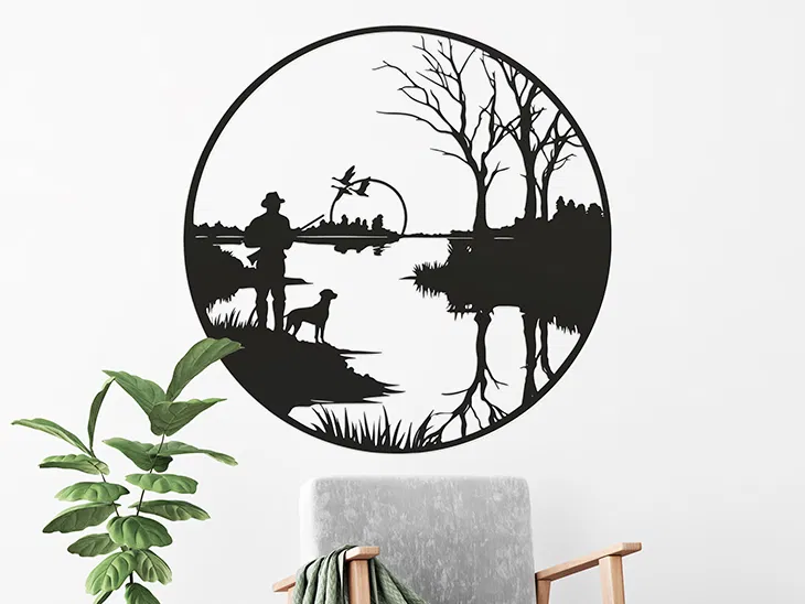 Tranh treo tường 3D Người thợ săn (Hunter) - Mẫu trang trí nội thất - Image 1