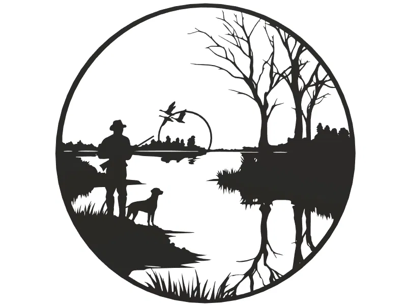 Tranh treo tường 3D Người thợ săn (Hunter) - Mẫu trang trí nội thất - Image 2