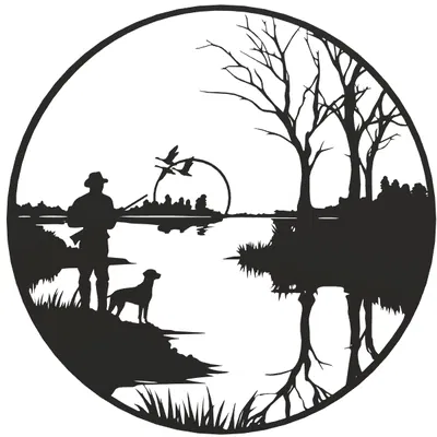 Tranh treo tường 3D Người thợ săn (Hunter) - Mẫu trang trí nội thất