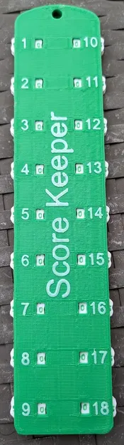 Bộ đếm điểm Golf Score Keeper - Phụ kiện in 3D hữu ích cho Golfer - Image 1