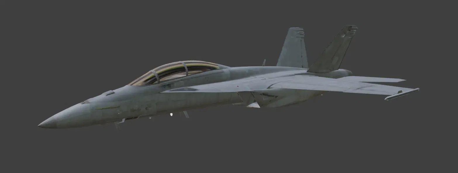 Mô hình máy bay chiến đấu Boeing F/A-18 Super Hornet in 3D - Image 1