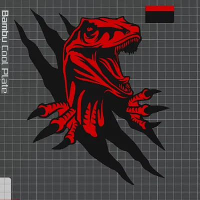 Mẫu tranh treo tường khủng long Raptor 3D in ấn tượng