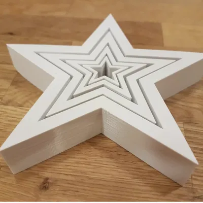 Mẫu in 3D Ngôi sao Giáng sinh (Christmas Star) trang trí đẹp mắt