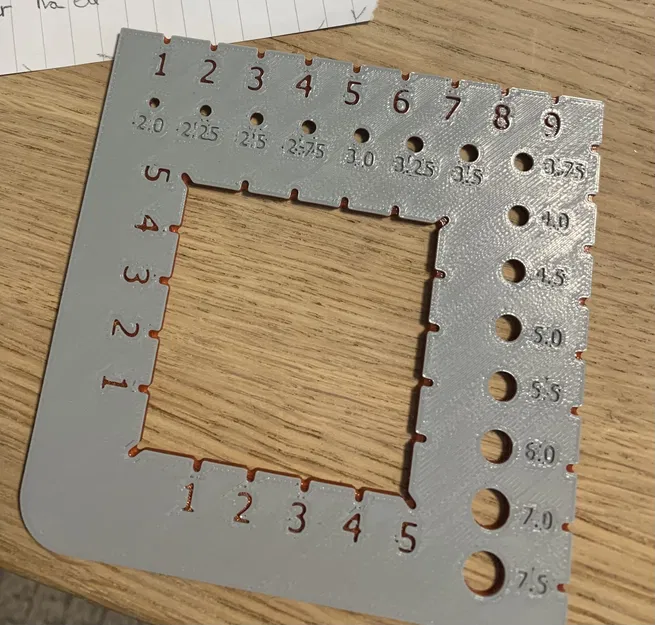 Công cụ đo kim đan và khung mẫu đan 2-trong-1 tiện lợi - Image 1