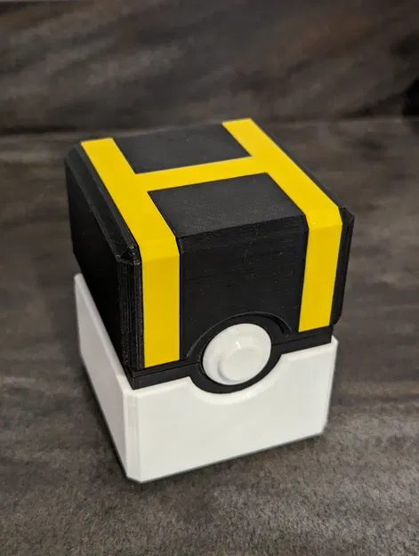 Hộp đựng thẻ bài Pokeball có bản lề và khóa gài - Image 4