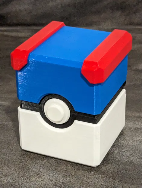 Hộp đựng thẻ bài Pokeball có bản lề và khóa gài - Image 5