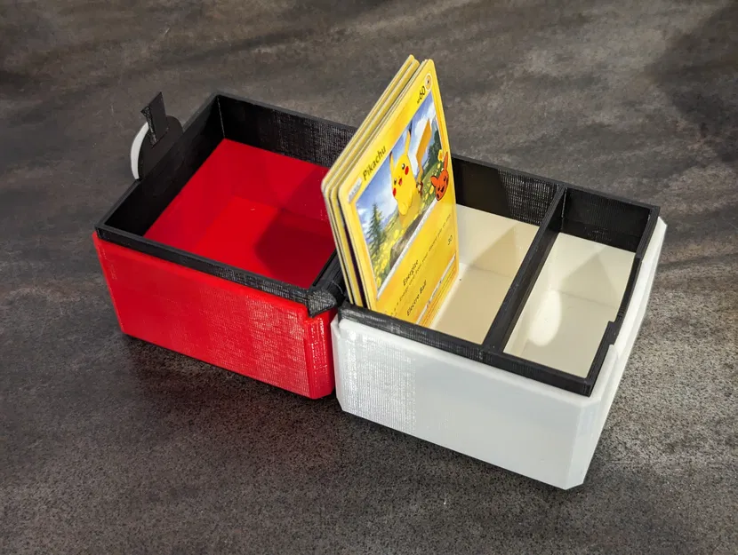 Hộp đựng thẻ bài Pokeball có bản lề và khóa gài - Image 6