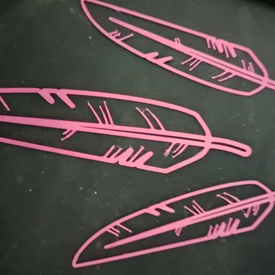 Mẫu đánh dấu trang hình lông đại bàng