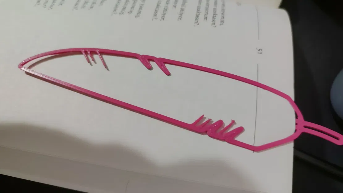 Mẫu đánh dấu trang hình lông đại bàng - Image 3