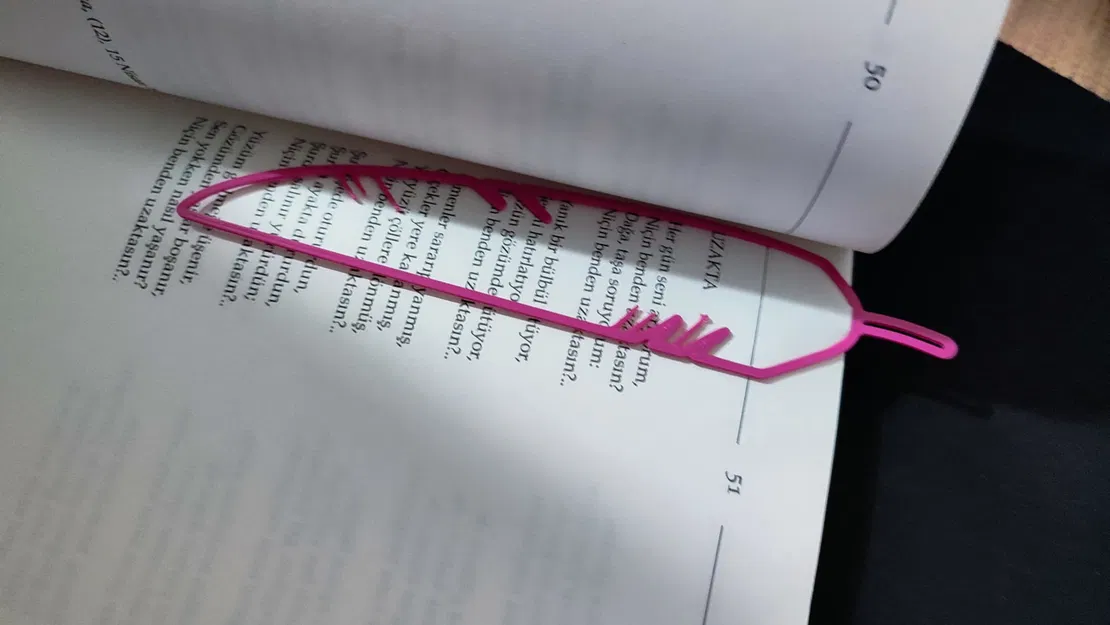 Mẫu đánh dấu trang hình lông đại bàng - Image 5